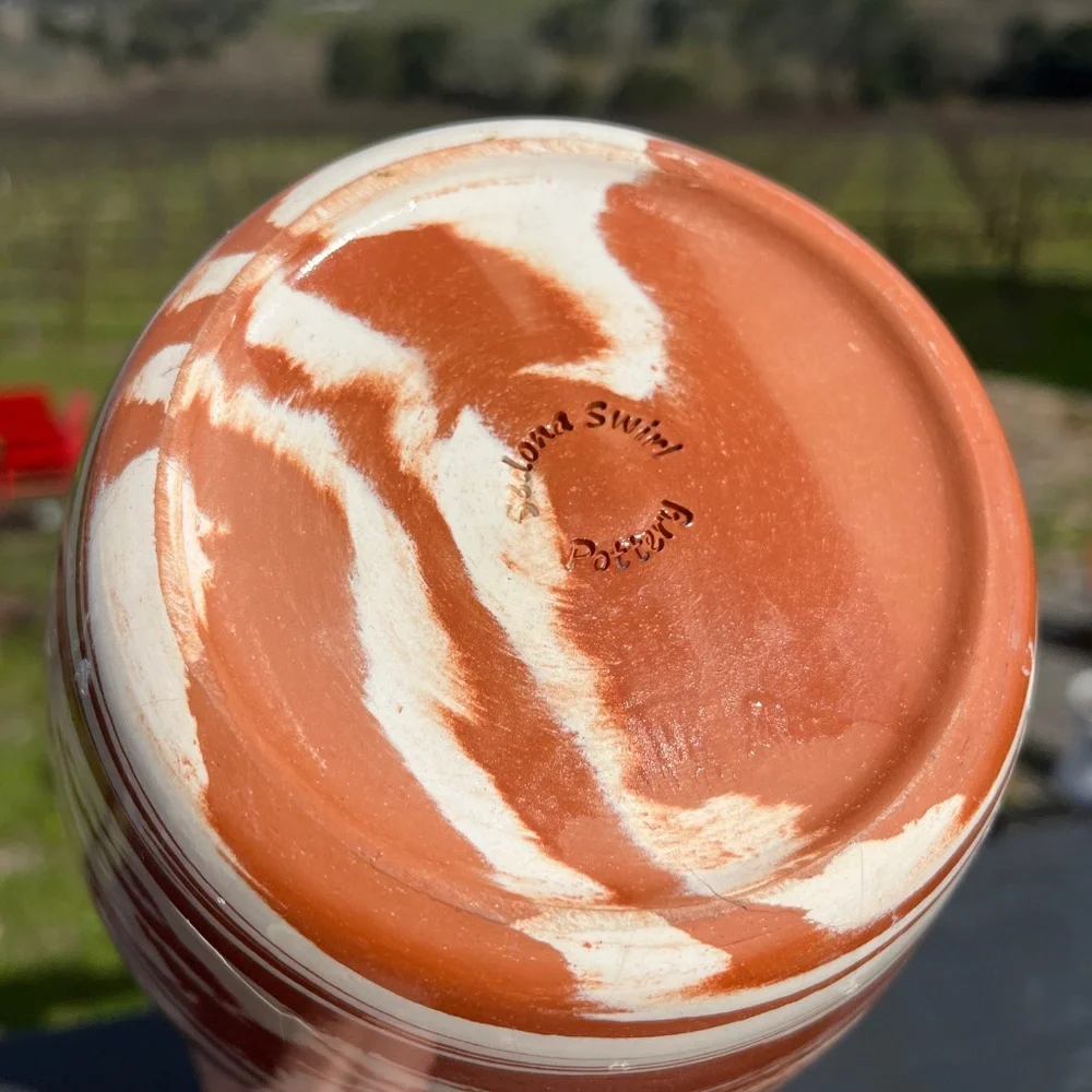 Handmade Sedona Swirl Pottery Vase – Inspired by Sedona's Vortex Energy